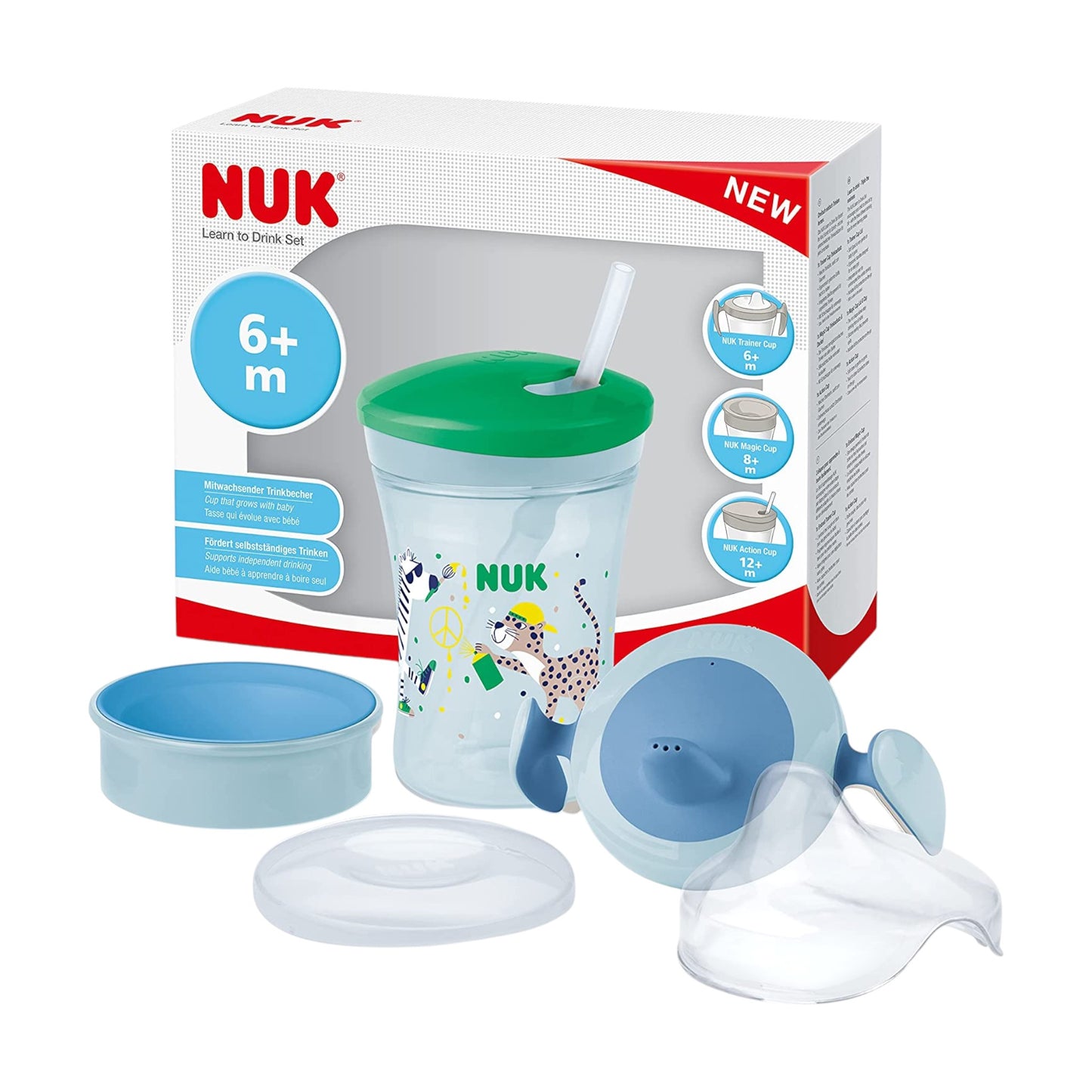 NUK EVO Trinklernset Leopard