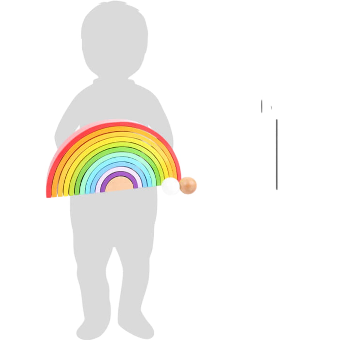 Small Foot XL Regenbogen Holzbausteine