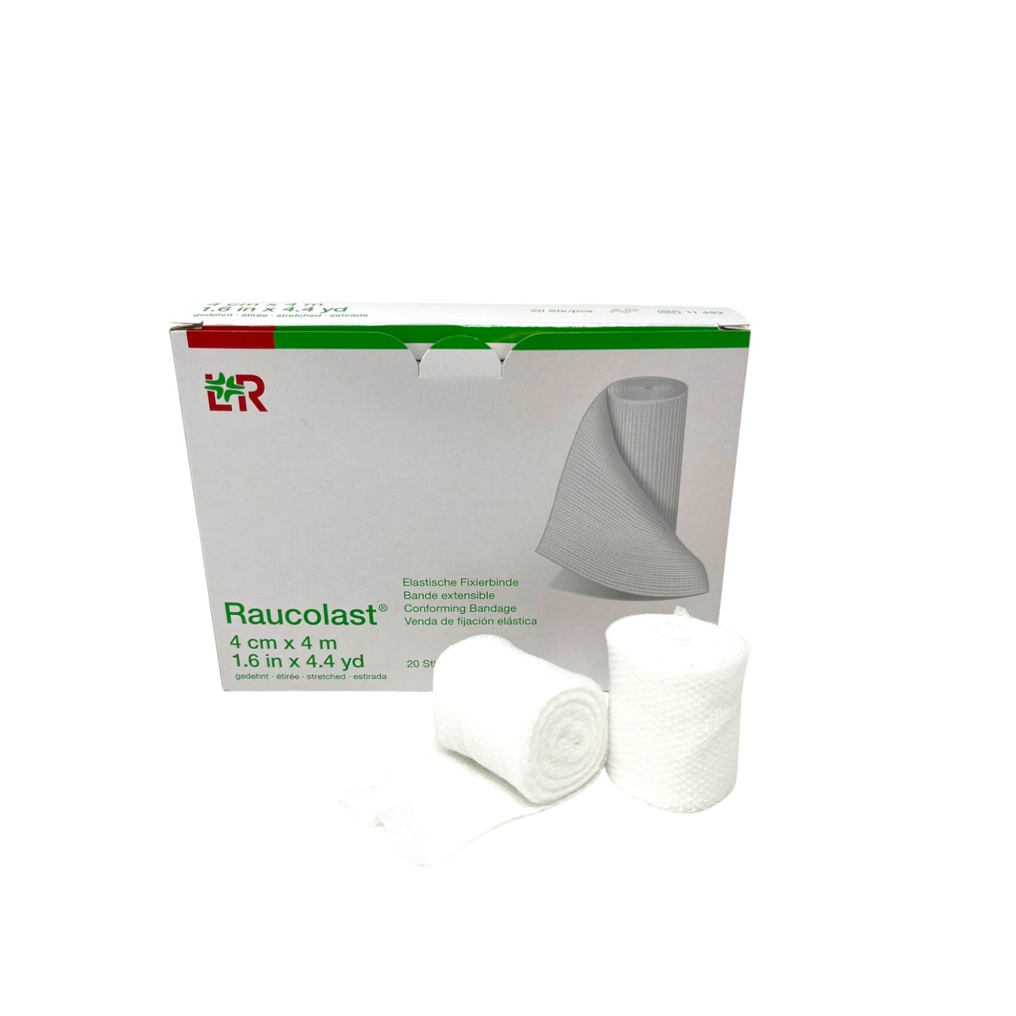 Lohmann & Rauscher Raucolast Elastische Fixierbinde 4cm x 4 m (20 Stück)