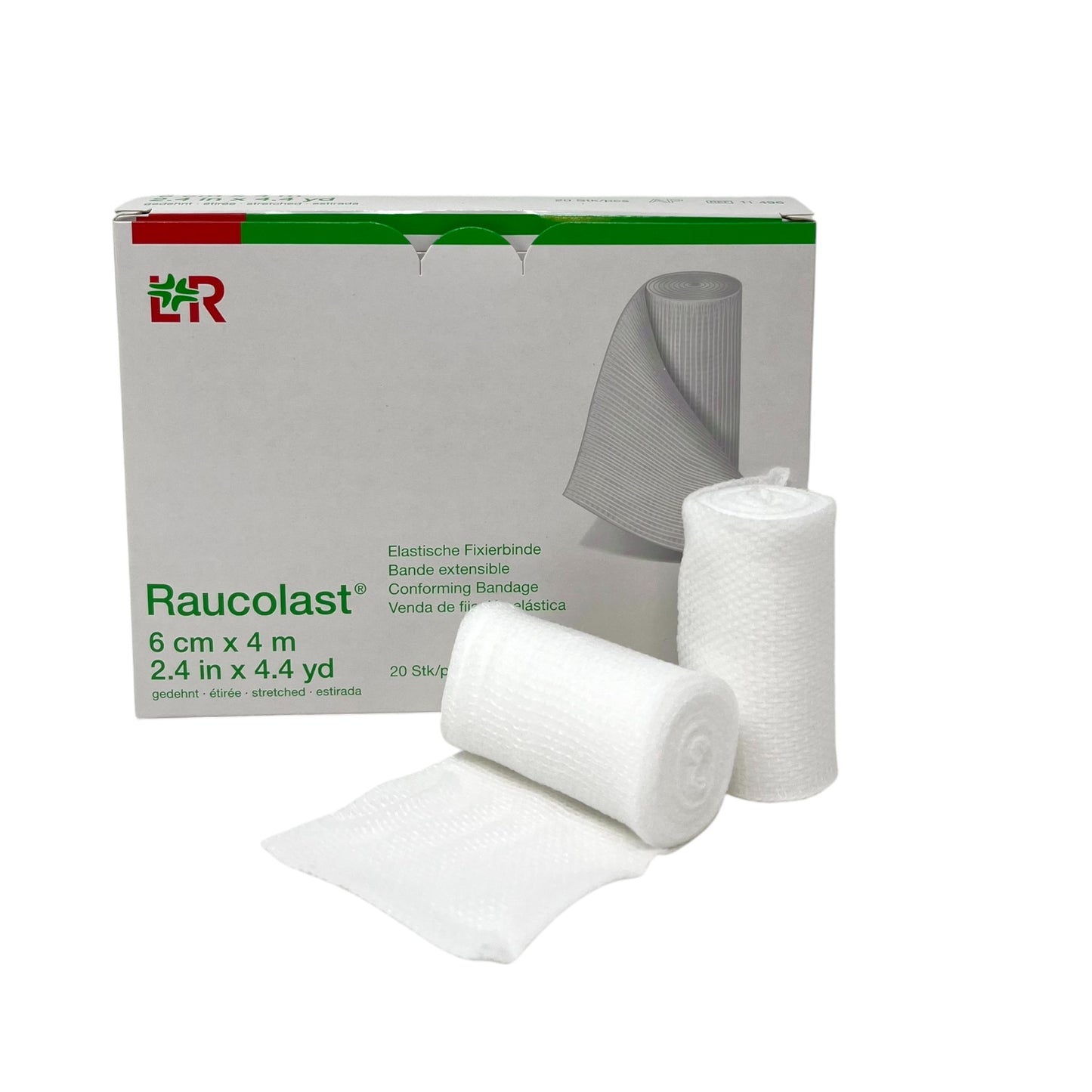 Lohmann & Rauscher Raucolast Elastische Fixierbinde 6cm x 4 m (20 Stück)