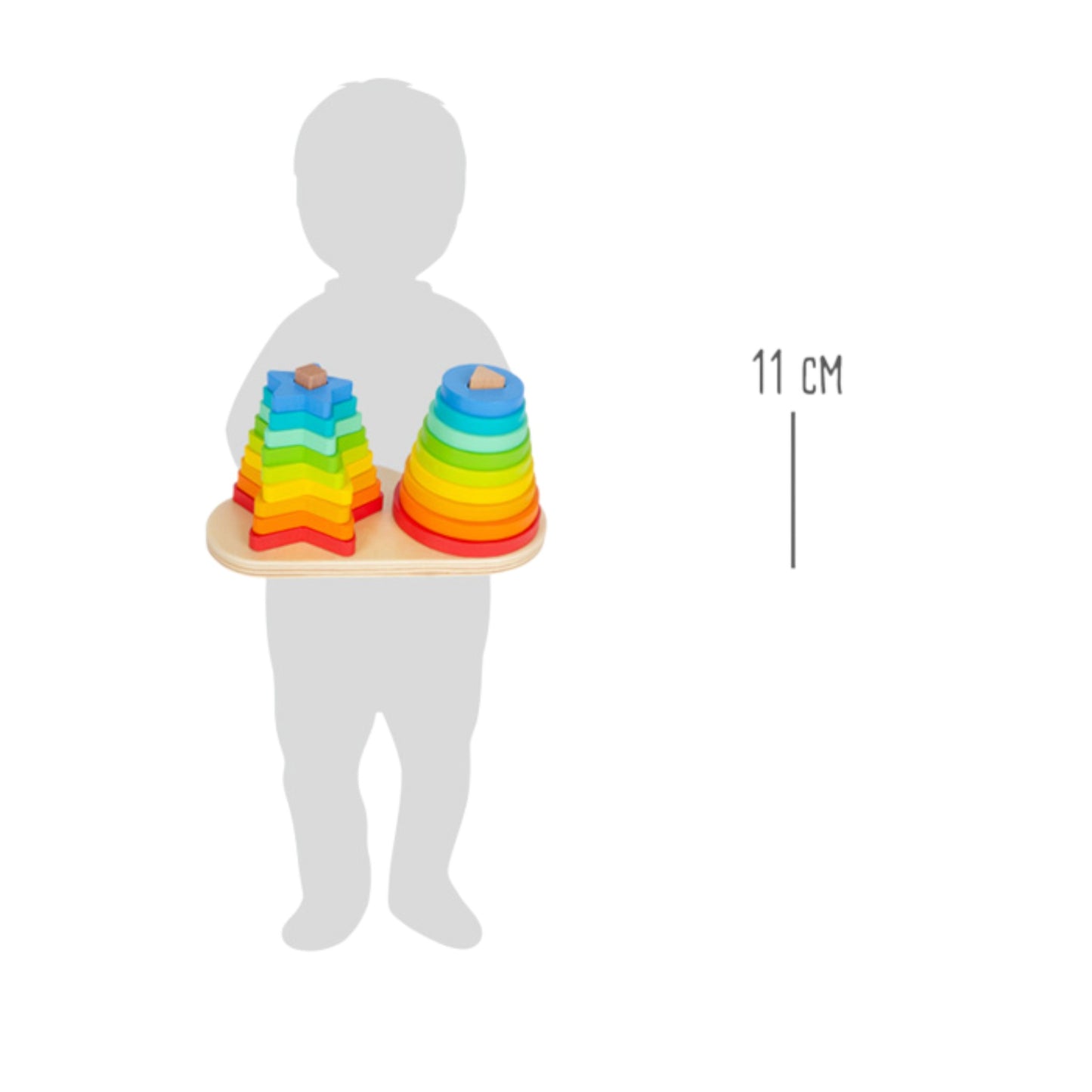 Small Foot Regenbogen Motorik-Steckspiel