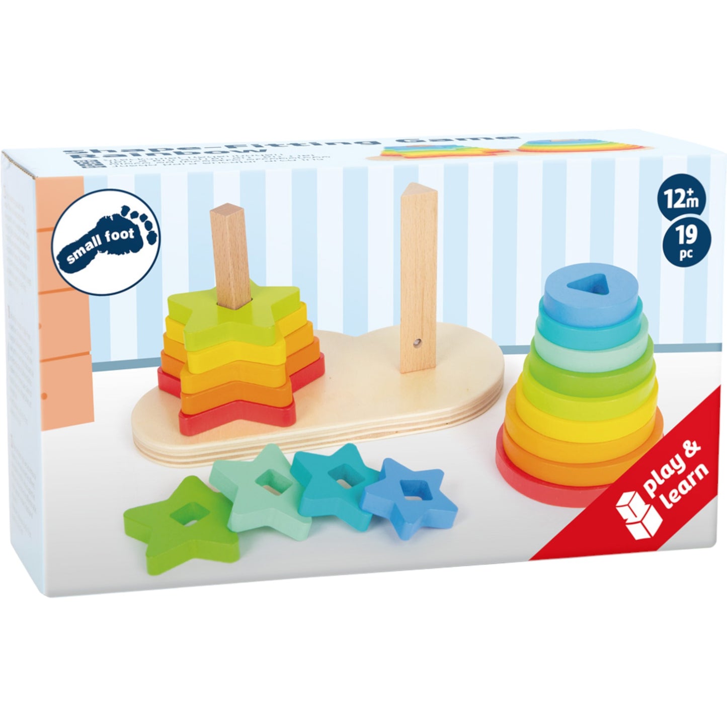 Small Foot Regenbogen Motorik-Steckspiel