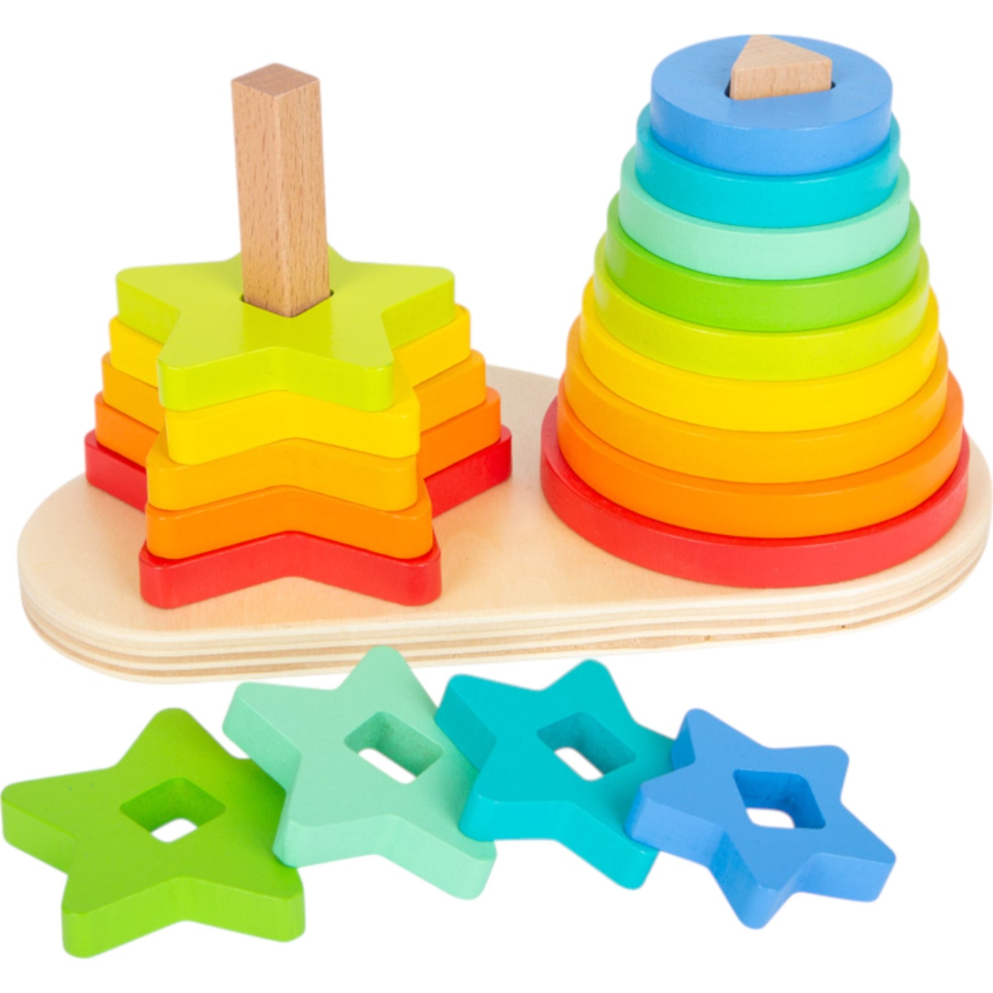 Small Foot Regenbogen Motorik-Steckspiel