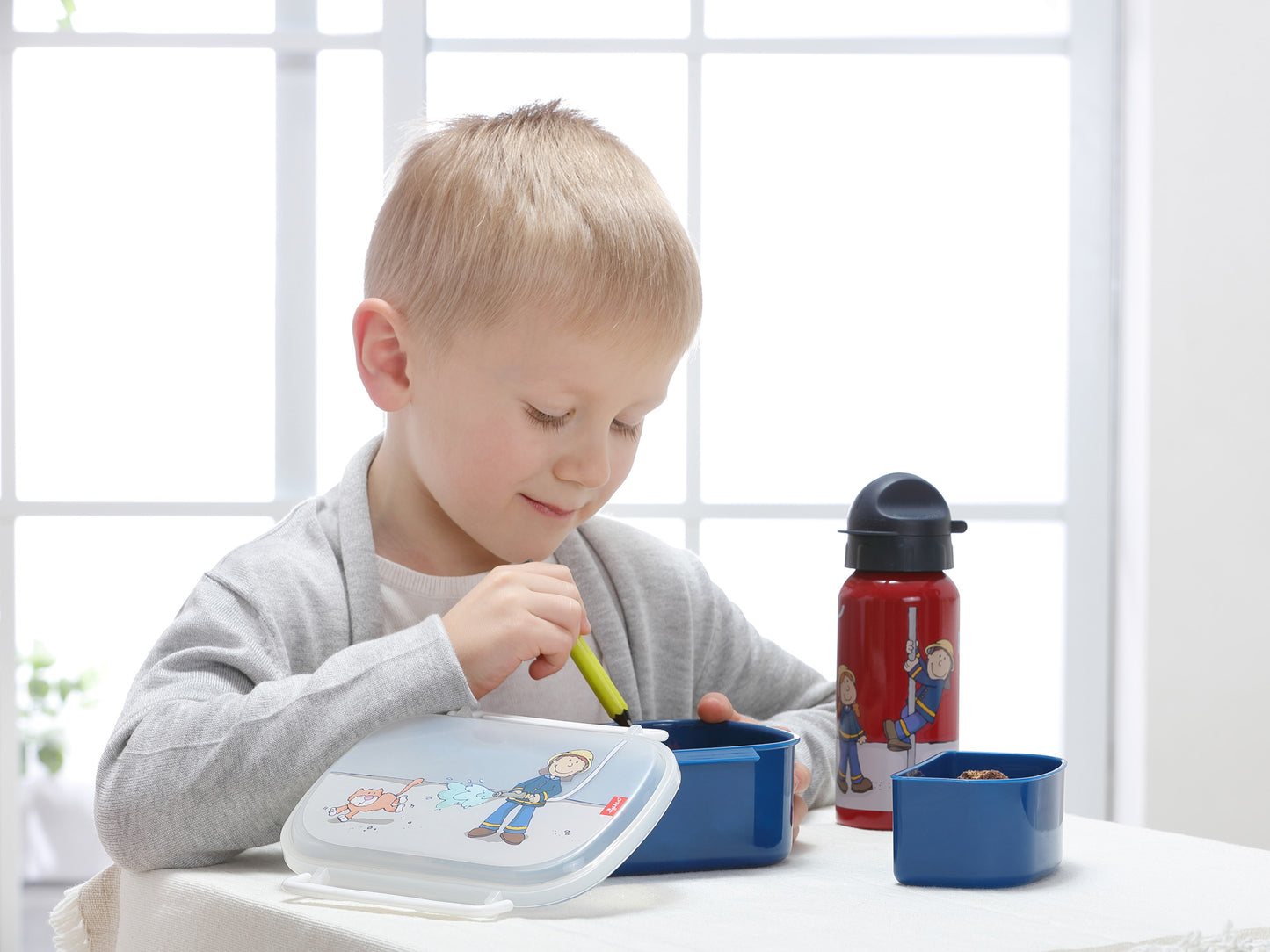 SIGIKID Brotzeitbox "Frido Firefighter" Feuerwehr