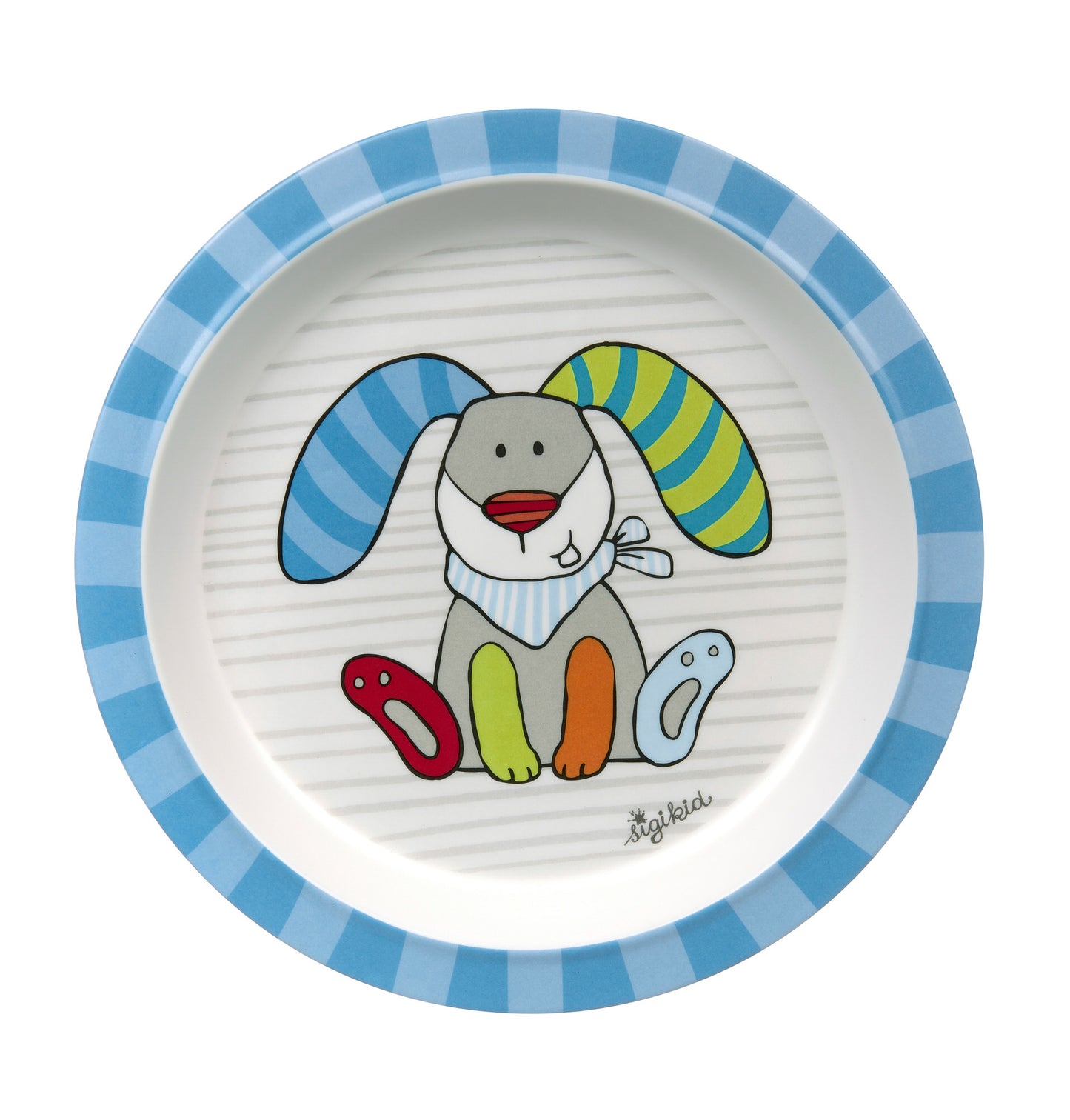 SIGIKID Melamin-Teller "Ringel Dingel" Hase