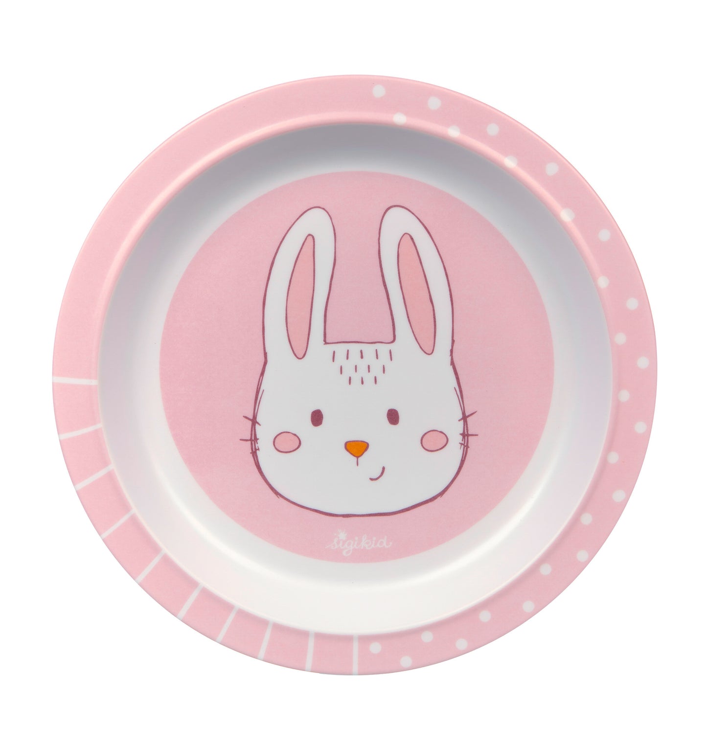 SIGIKID Melamin-Teller "Hase" Rosa