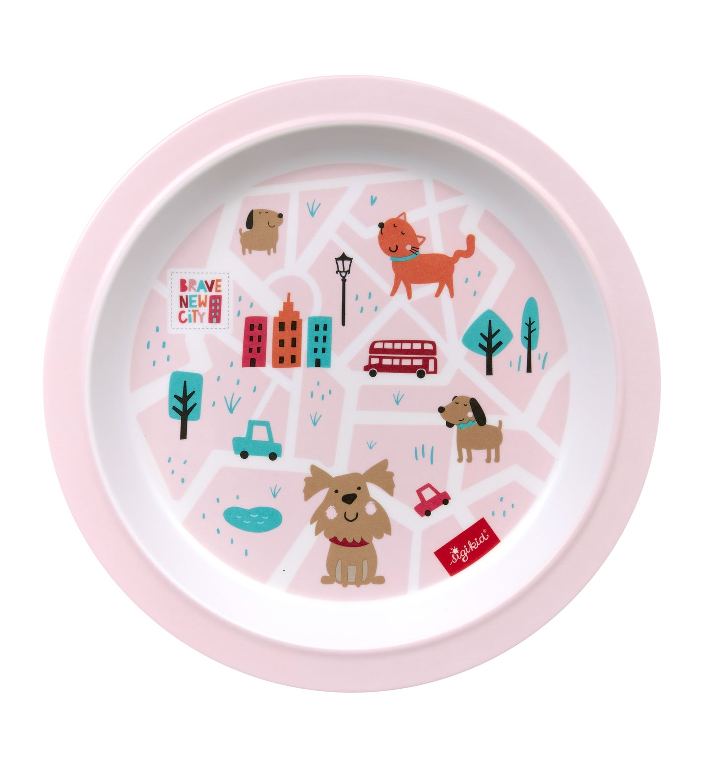 SIGIKID Melamin-Geschirrset Hund Rosa Geschenkset