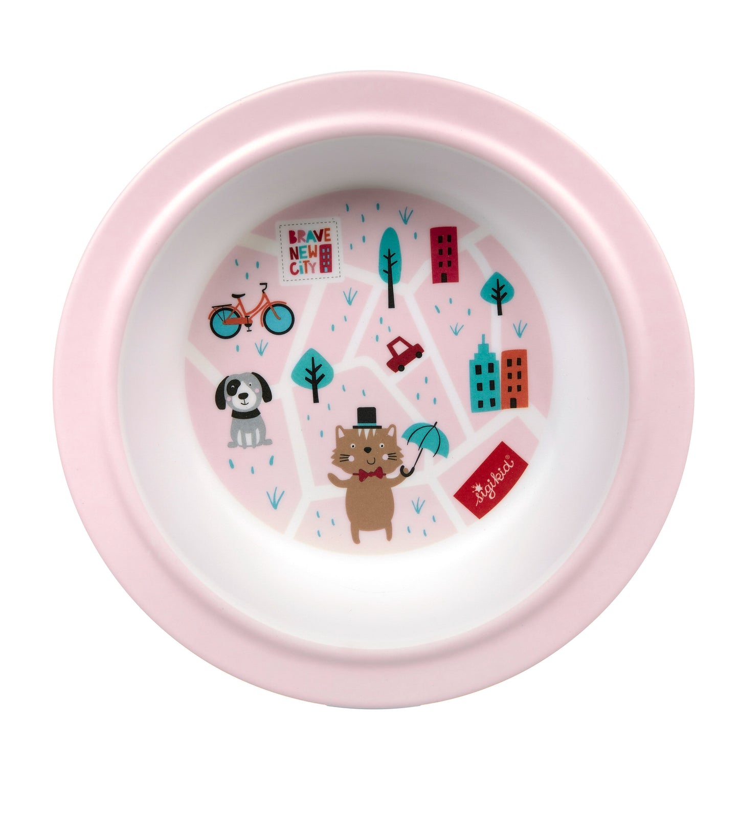 SIGIKID Melamin-Geschirrset Hund Rosa Geschenkset