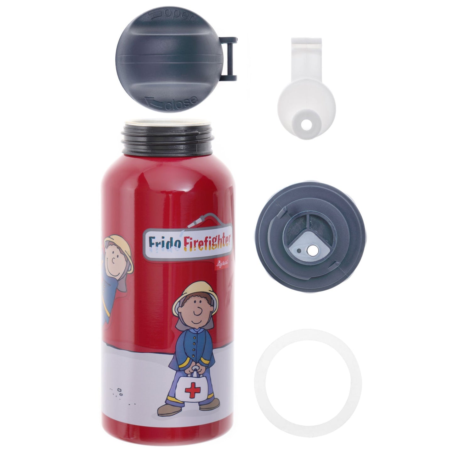 SIGIKID Edelstahl-Trinkflasche "Frido Firefighter" 400ml