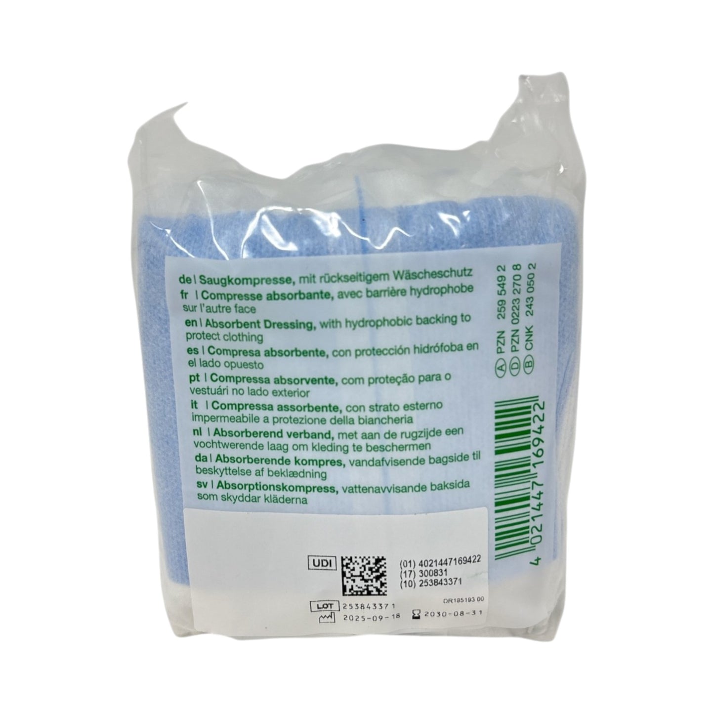 Lohmann & Rauscher Vliwazell® Saugkompresse 10 x 10 cm unsteril (25 Stück)
