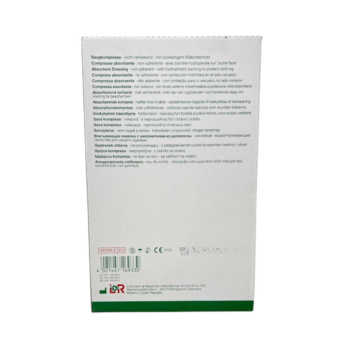 Lohmann & Rauscher Vliwazell® Saugkompresse 15 x 25 cm steril (30 Stück)