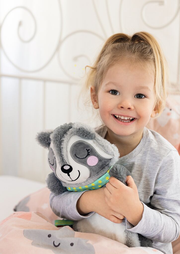 MOSES Kleine Kuschelhelden Wärmflasche Waschbär