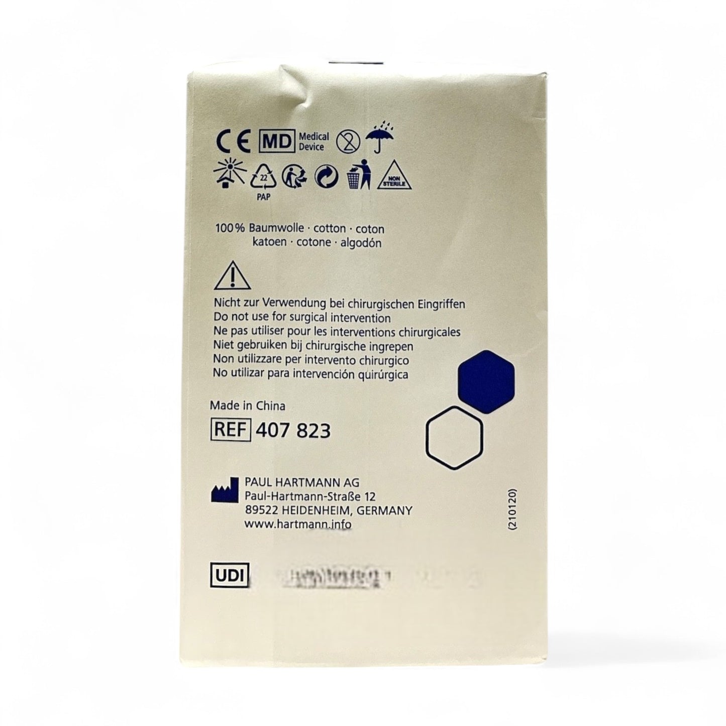 Hartmann ES-Kompressen 7,5cm x 7,5cm 8-fach unsteril 100 Stück