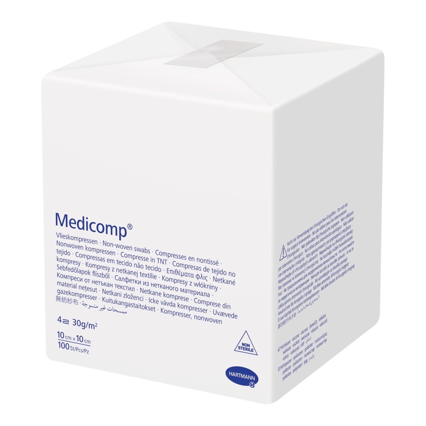 Hartmann Medicomp unsteril 10 x 10cm 4 f (100 Stück)