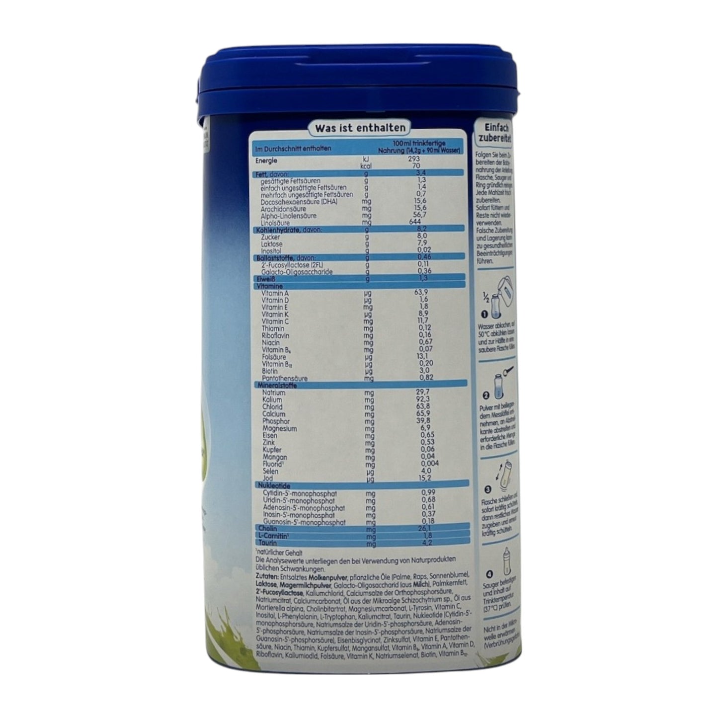 Humana 1 Anfangsmilch, von Geburt an 4 x 750 g (3,0 kg)