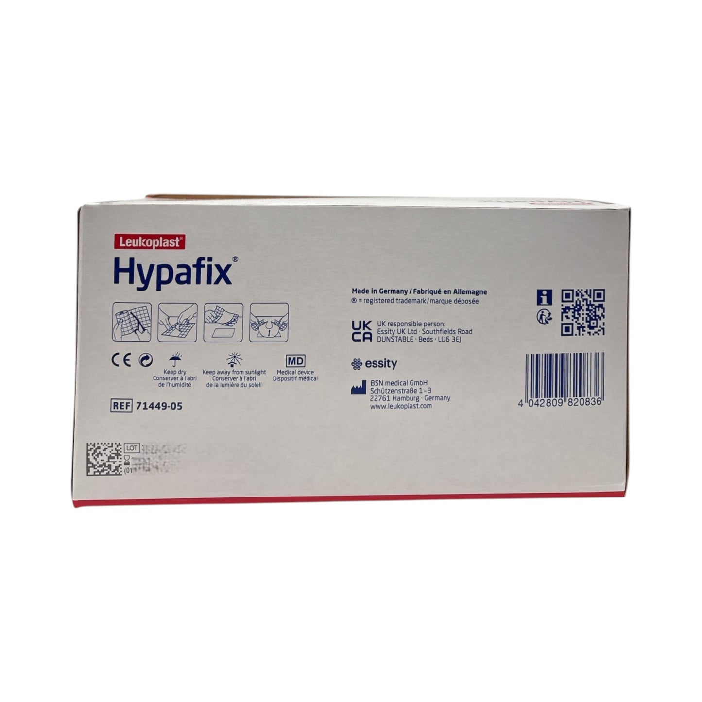 BSN Leukoplast Hypafix 20 cm x 20 m mit Splitliner