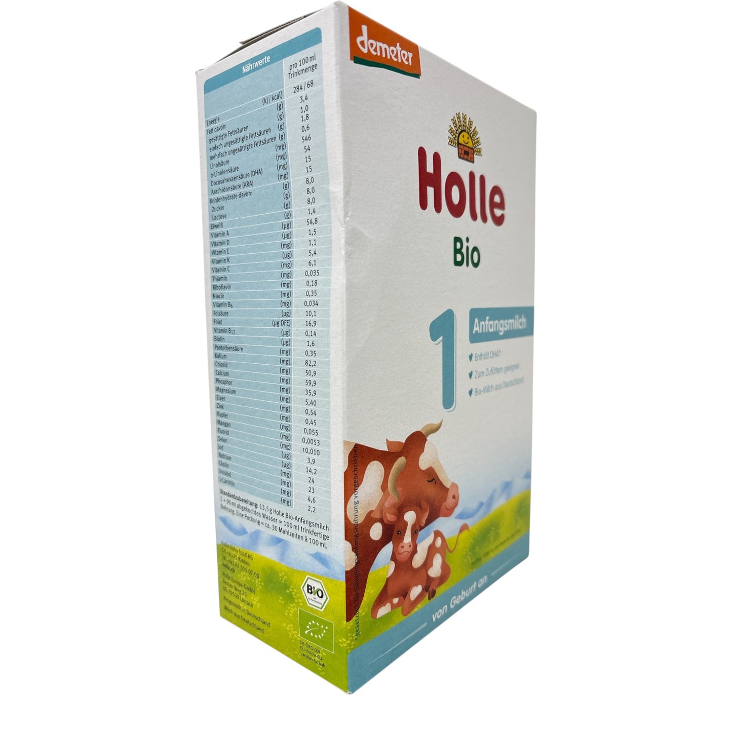 Holle Bio-Anfangsmilch 1, 400g (ab Geburt an)