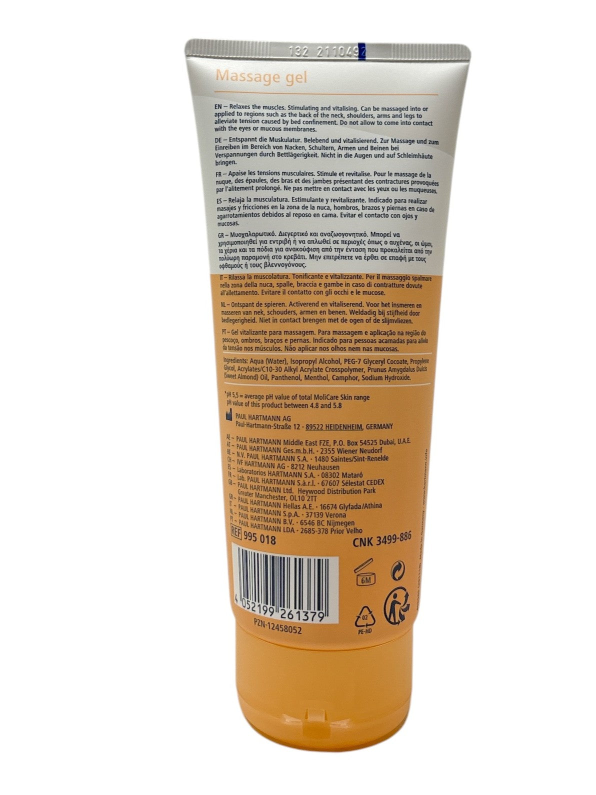 HARTMANN MoliCare Skin Massage Gel Hautfluidgel 200ml