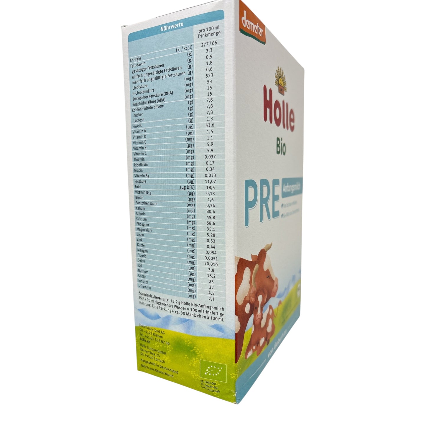 Holle Bio-Anfangsmilch PRE (ab Geburt an) 400g