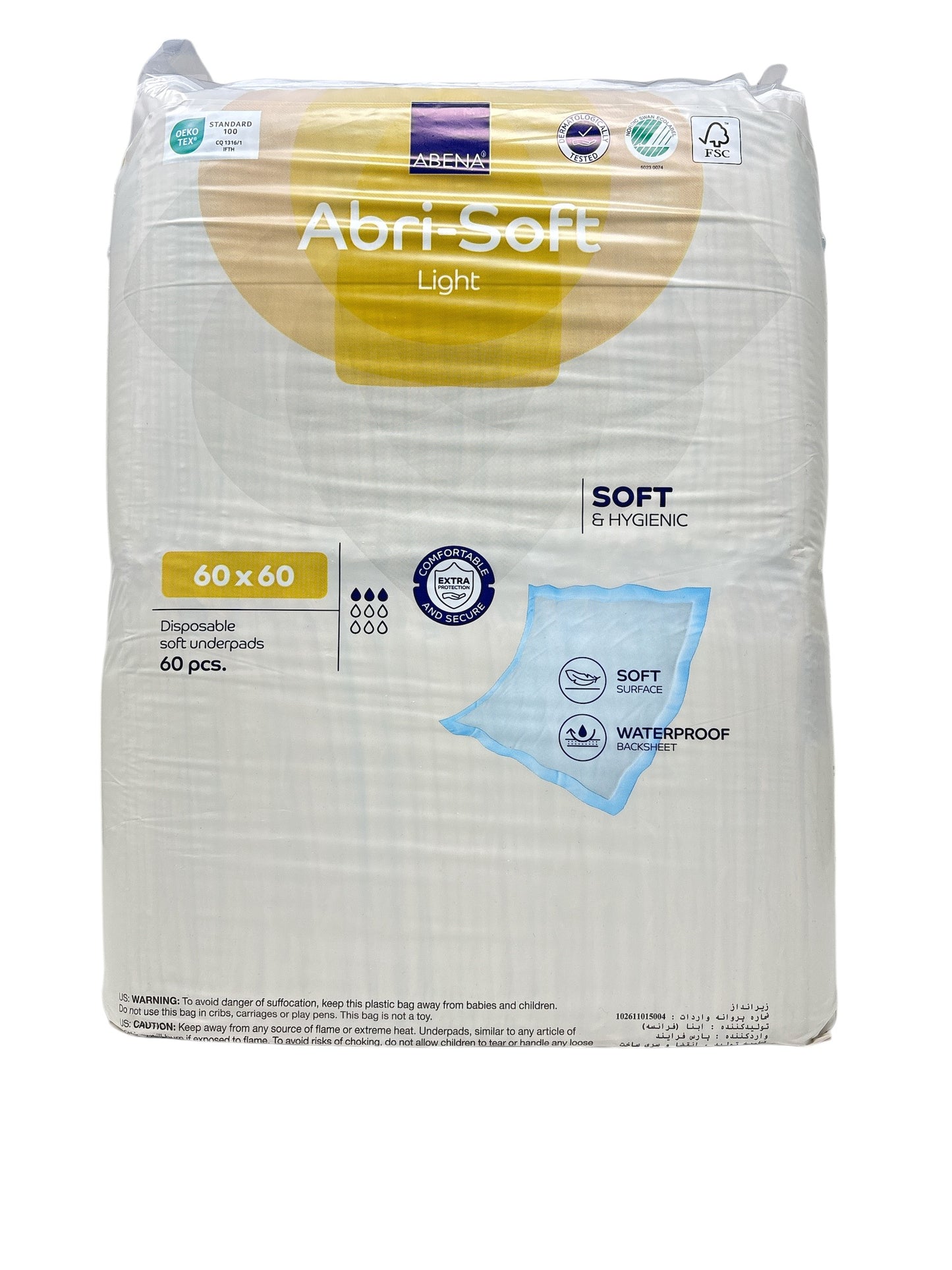 ABENA Einwegunterlagen Abri Soft Light 60x60cm