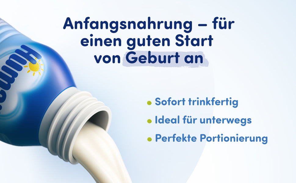 Humana Anfangsmilch PRE trinkfertig 6 x 200 ml (1,2 L)