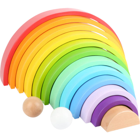 Small Foot XL Regenbogen Holzbausteine