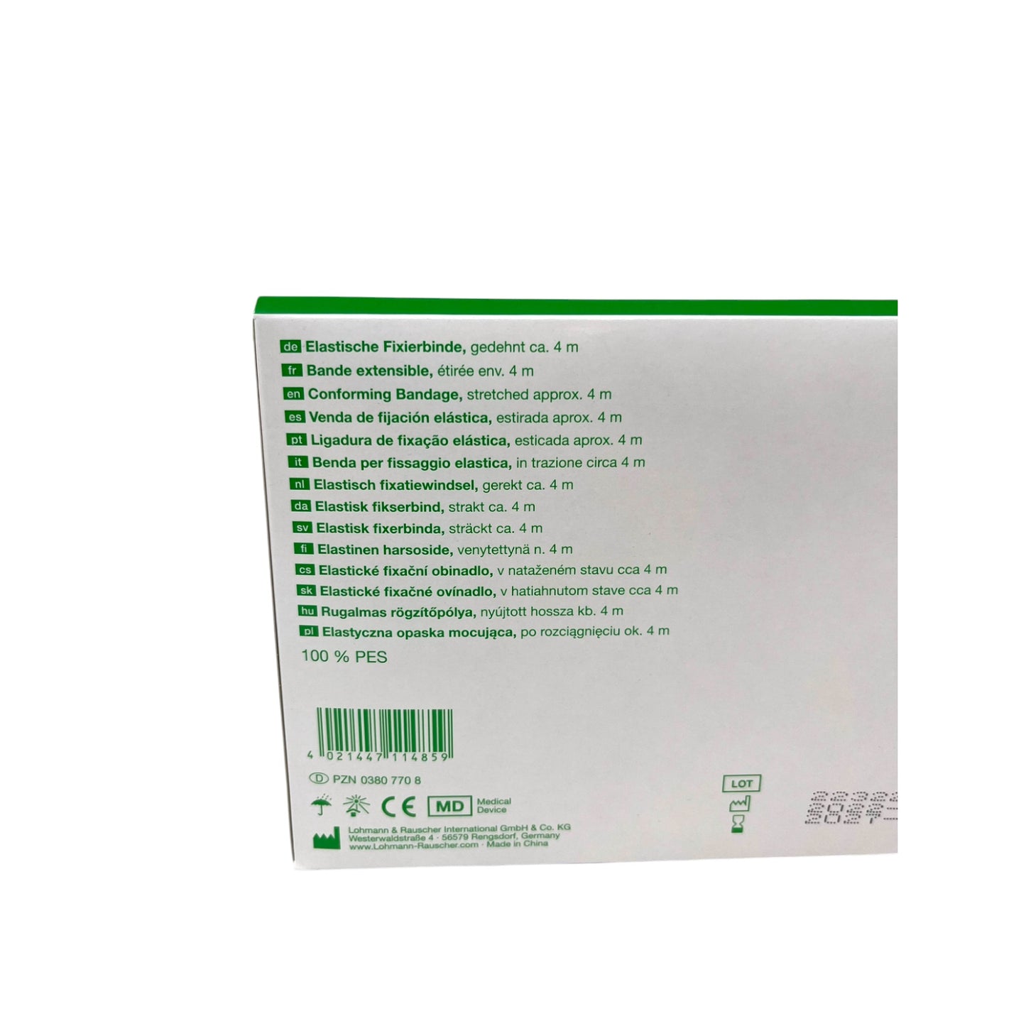 Lohmann & Rauscher Raucolast Elastische Fixierbinde 10cm x 4 m (20 Stück)