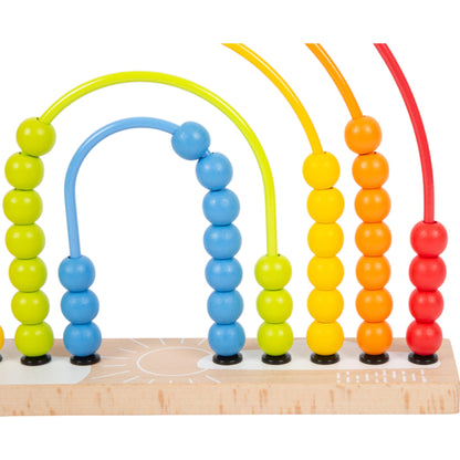 Small Foot Motorikschleife "Rechenschieber" und Abakus Regenbogen