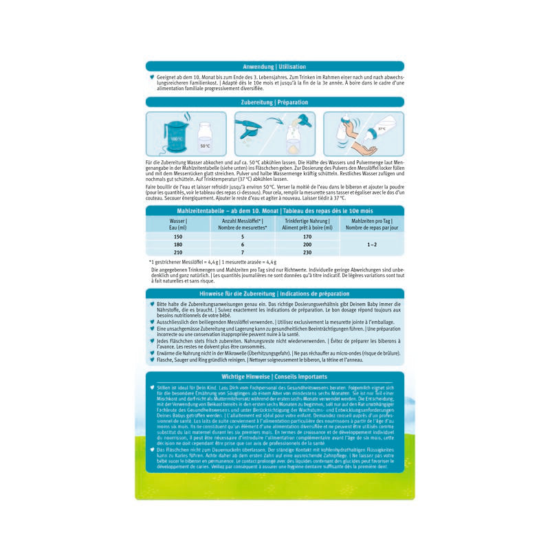 Holle Bio-Anfangsmilch 3, 600g (ab dem 10. Monat)