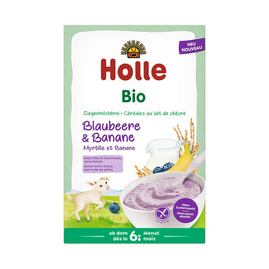 Holle Bio-Milchbrei Blaubeere und Banane aus Ziegenmilch 200g