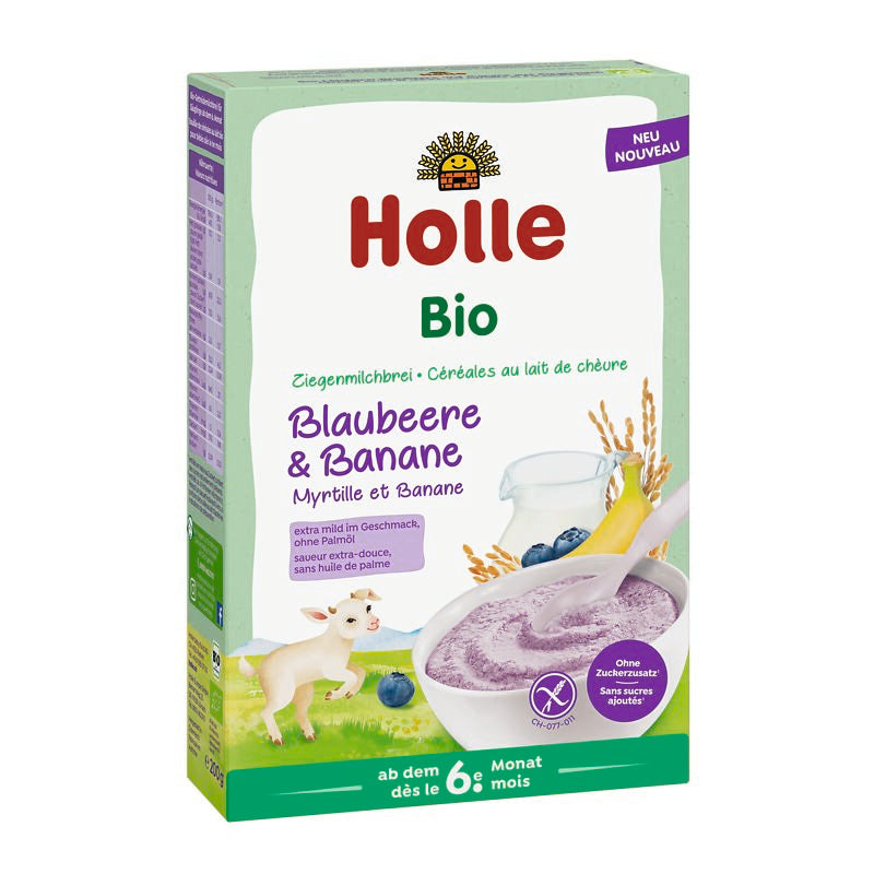 Holle Bio-Milchbrei Blaubeere und Banane aus Ziegenmilch 200g