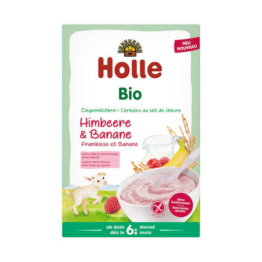 Holle Bio-Milchbrei Himbeere und Banane aus Ziegenmilch 200g