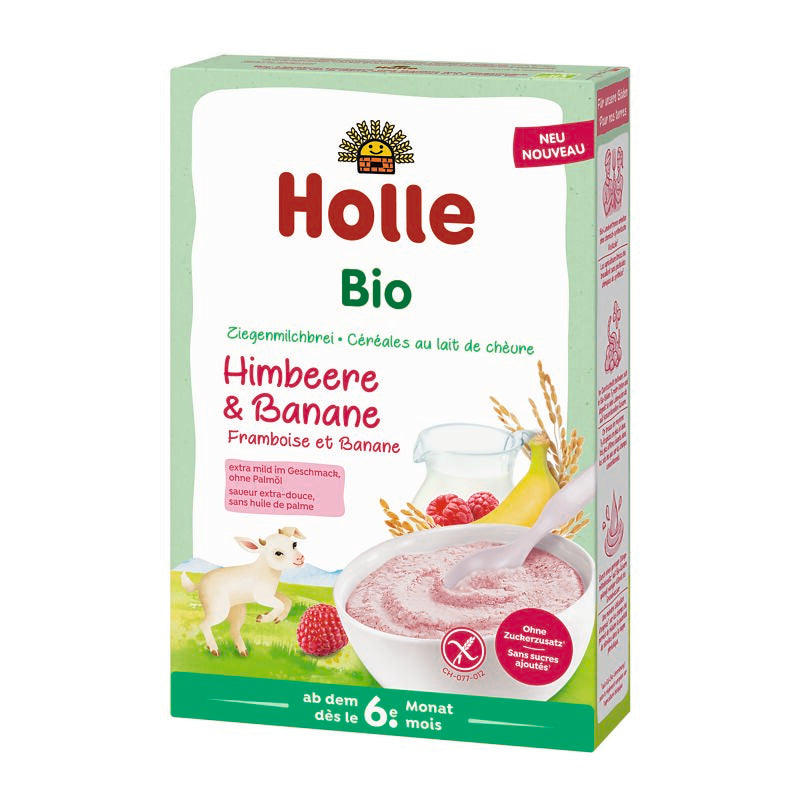 Holle Bio-Milchbrei Himbeere und Banane aus Ziegenmilch 200g