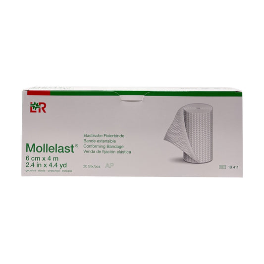 Lohmann & Rauscher Mollelast® Fixierbinde, elastisch, weiß, unsteril (6cmx4m)