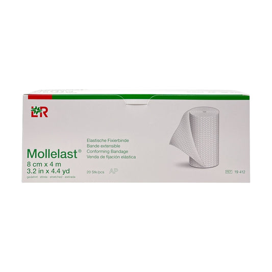 Lohmann & Rauscher Mollelast® Fixierbinde, elastisch, weiß, unsteril (8cmx4m)