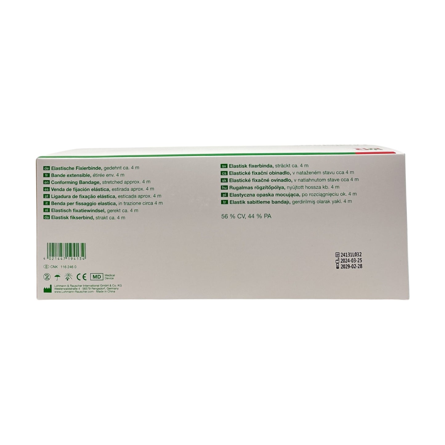 Lohmann & Rauscher Mollelast® Fixierbinde, elastisch, unsteril (10 cm x 4 m)
