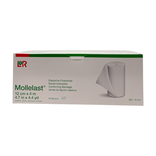 Lohmann & Rauscher Mollelast® Fixierbinde, elastisch, weiß, unsteril (12cmx4m)