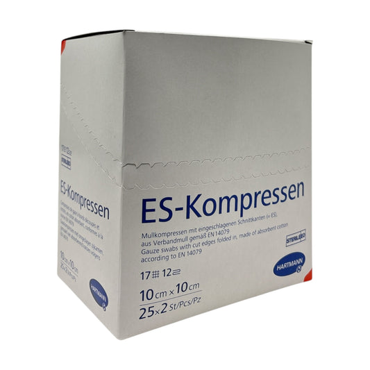 Hartmann Es-Kompressen 10cmx10cm 12-fach Steril(25x2Stück)
