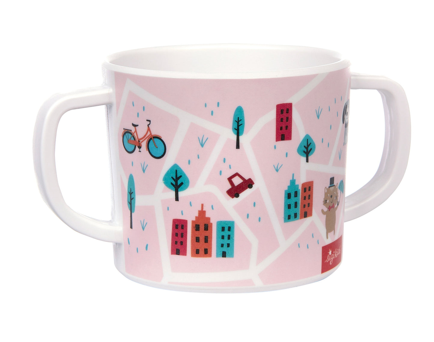 SIGIKID Melamin-Geschirrset Hund Rosa Geschenkset
