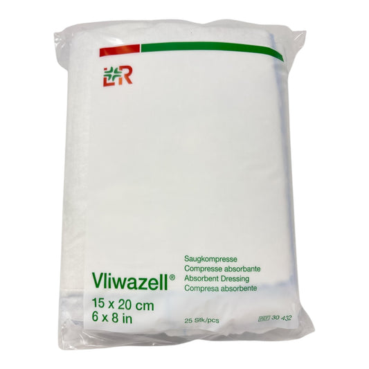 Lohmann & Rauscher Vliwazell® Saugkompresse 15 x 20 cm unsteril (25 Stück)