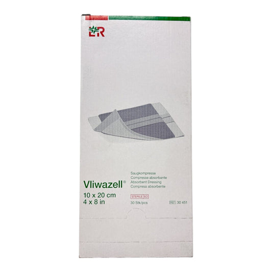 Lohmann & Rauscher Vliwazell® Saugkompresse 10 x 20 cm steril (30 Stück)
