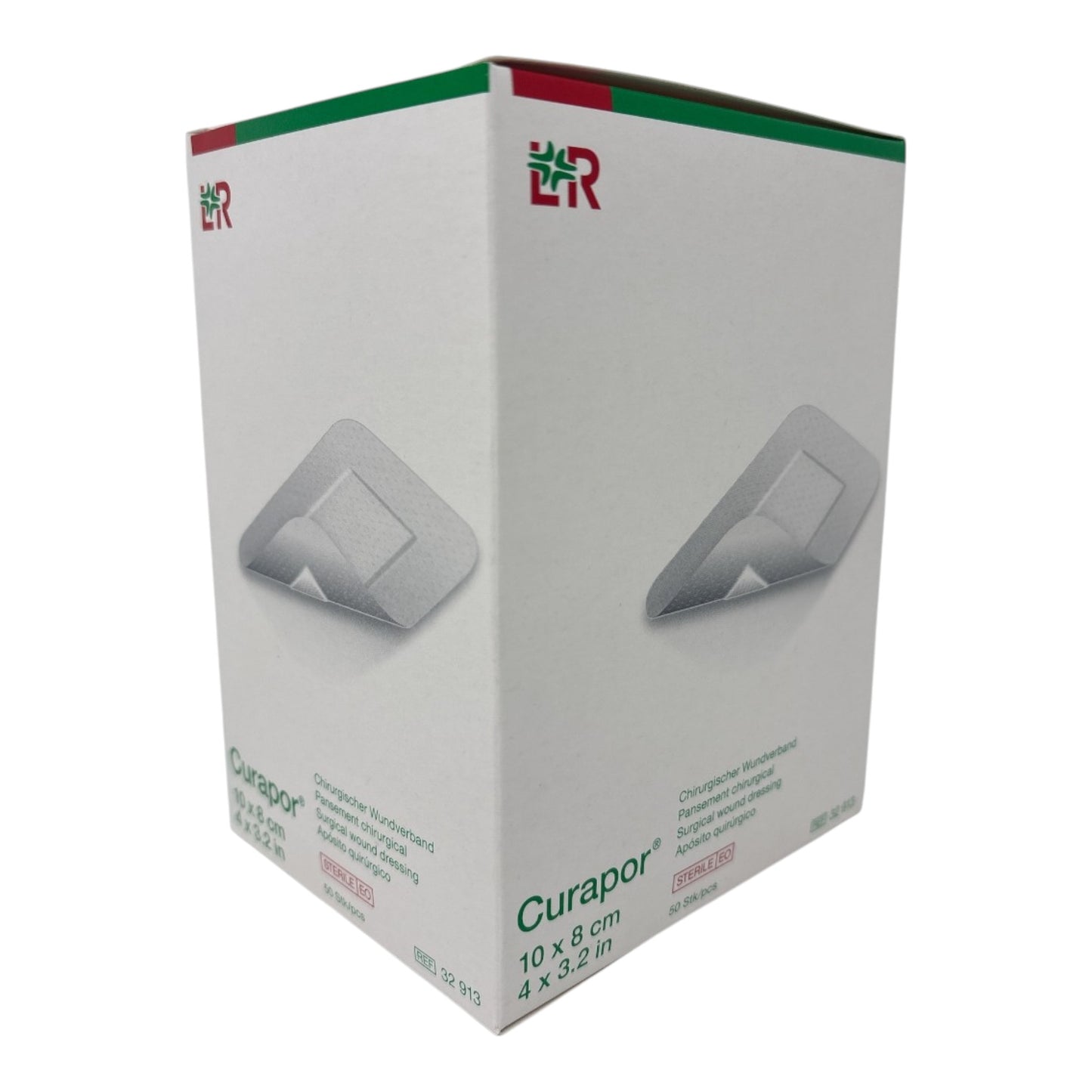 Lohmann & Rauscher Curapor chirurgischer Wundverband STERIL, 10 x 8 cm (50 Stück)