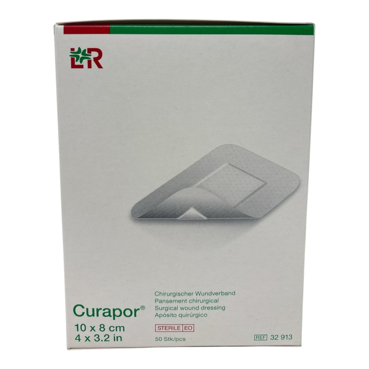 Lohmann & Rauscher Curapor chirurgischer Wundverband STERIL, 10 x 8 cm (50 Stück)