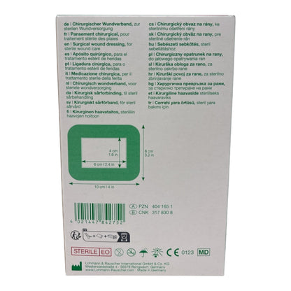 Lohmann & Rauscher Curapor chirurgischer Wundverband STERIL, 10 x 8 cm (50 Stück)