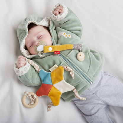 SIGIKID Baby Schnuffeltuch Stern, Green Collection