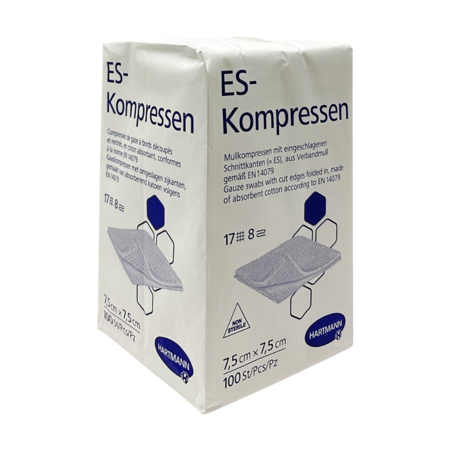 Hartmann ES-Kompressen 7,5cm x 7,5cm 8-fach unsteril 100 Stück