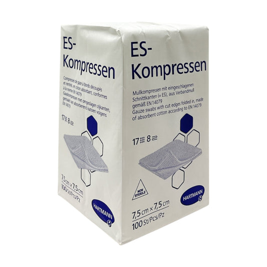 Hartmann ES-Kompressen 7,5cm x 7,5cm 8-fach unsteril 100 Stück