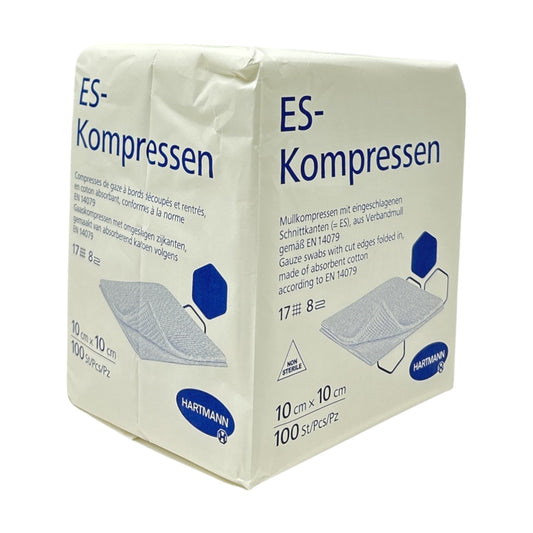 Hartmann ES-Kompressen 10cm x 10cm 8-fach unsteril 100 Stück