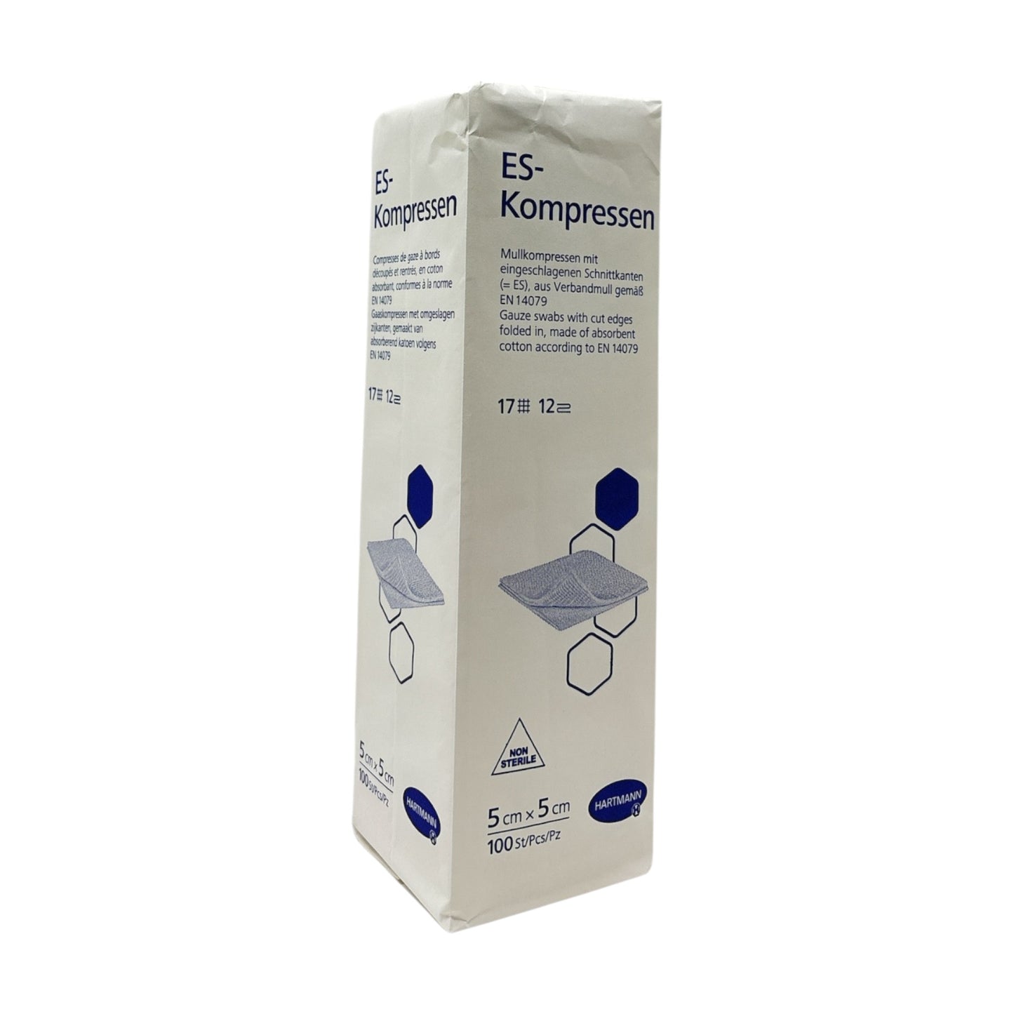 Hartmann ES-Kompressen 5cm x 5cm 12-fach unsteril 100 Stück