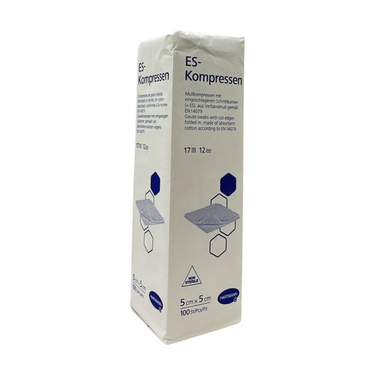 Hartmann ES-Kompressen 5cm x 5cm 12-fach unsteril 100 Stück